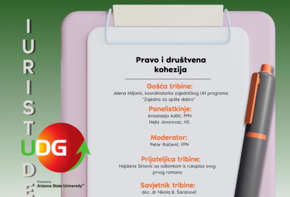 Deseta Iuristudentia na UDG-u: Pravo i društvena kohezija