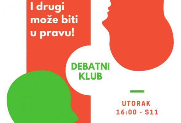 Debatni klub Univerziteta Donja Gorica - Obavještenje